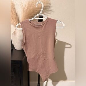 Abercrombie & Fitch Mauve Sleeveless Bodysuit